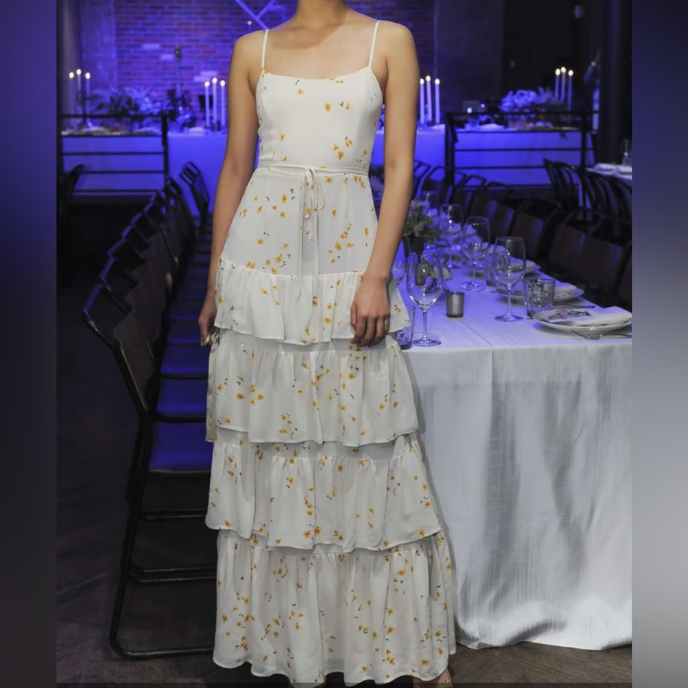 NWT Reformation Foxglove Tiered Dress